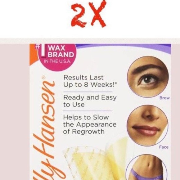 Sally Hansen Makeup 2x 68 Hair Remover Wax Strip Kit Poshmark